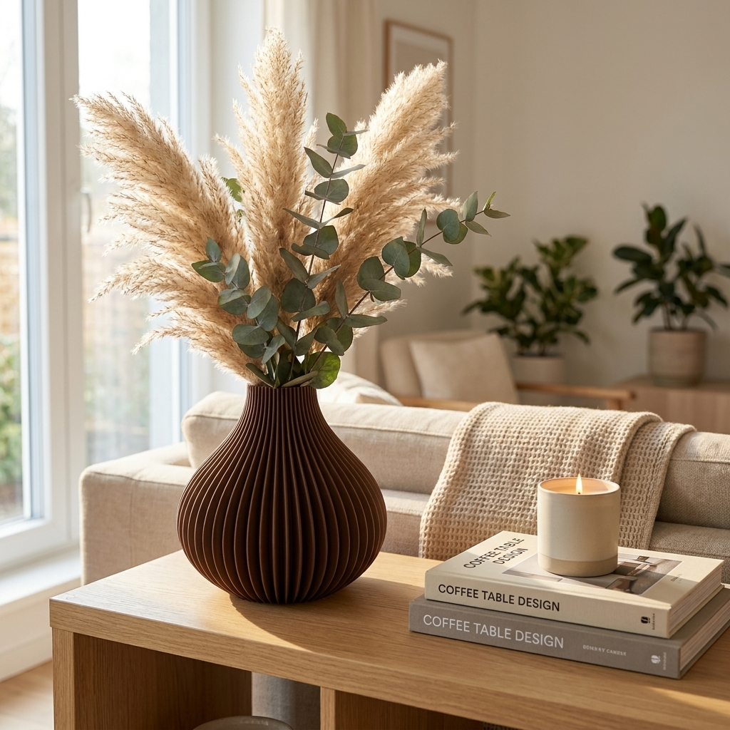 Onion Spiral Vase — Twisted Ribbed Design