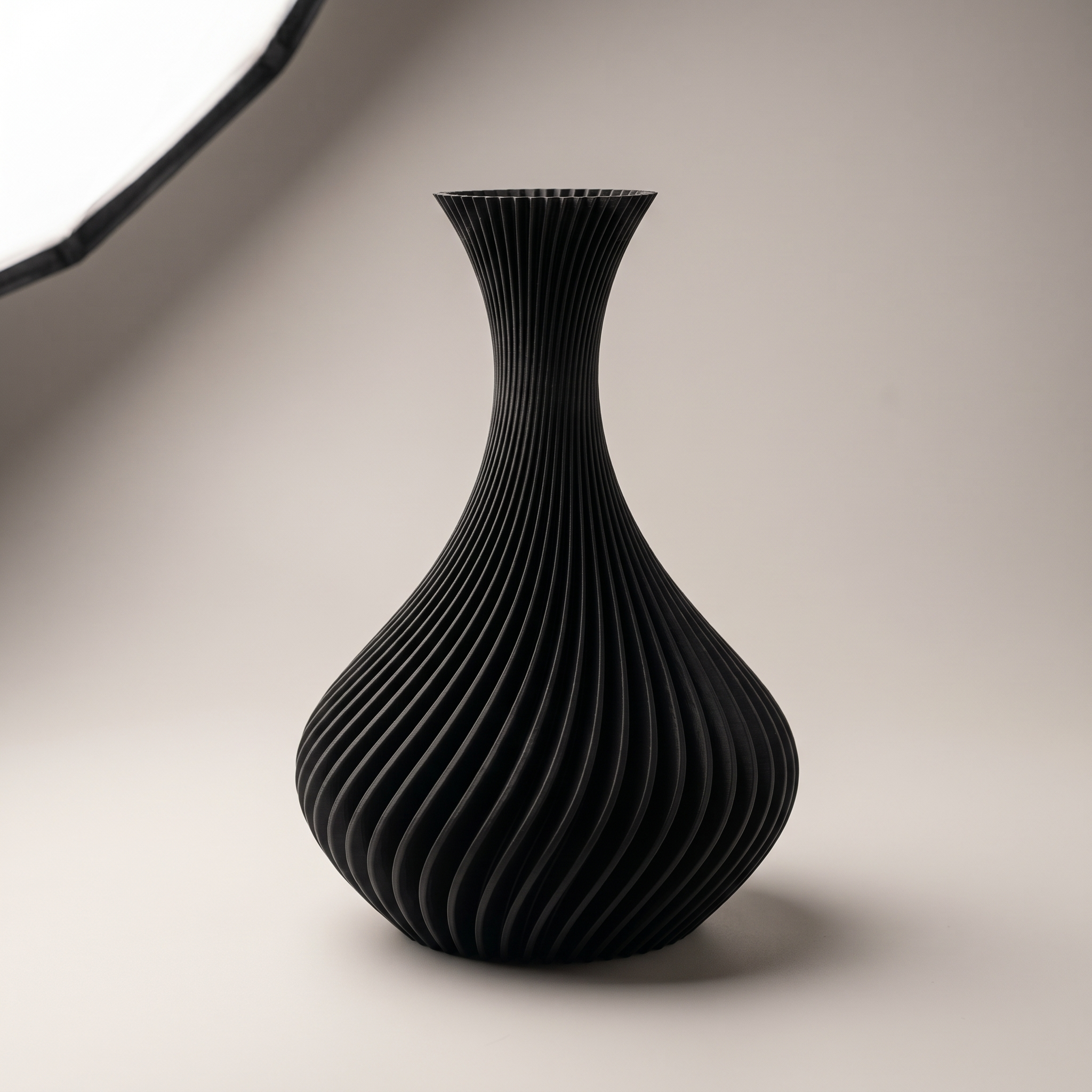 Spiral Vase | Modern Decorative Vase for Pampas Grass & Dried Flowers | Minimalist Boho Home Decor Centerpiece Gift