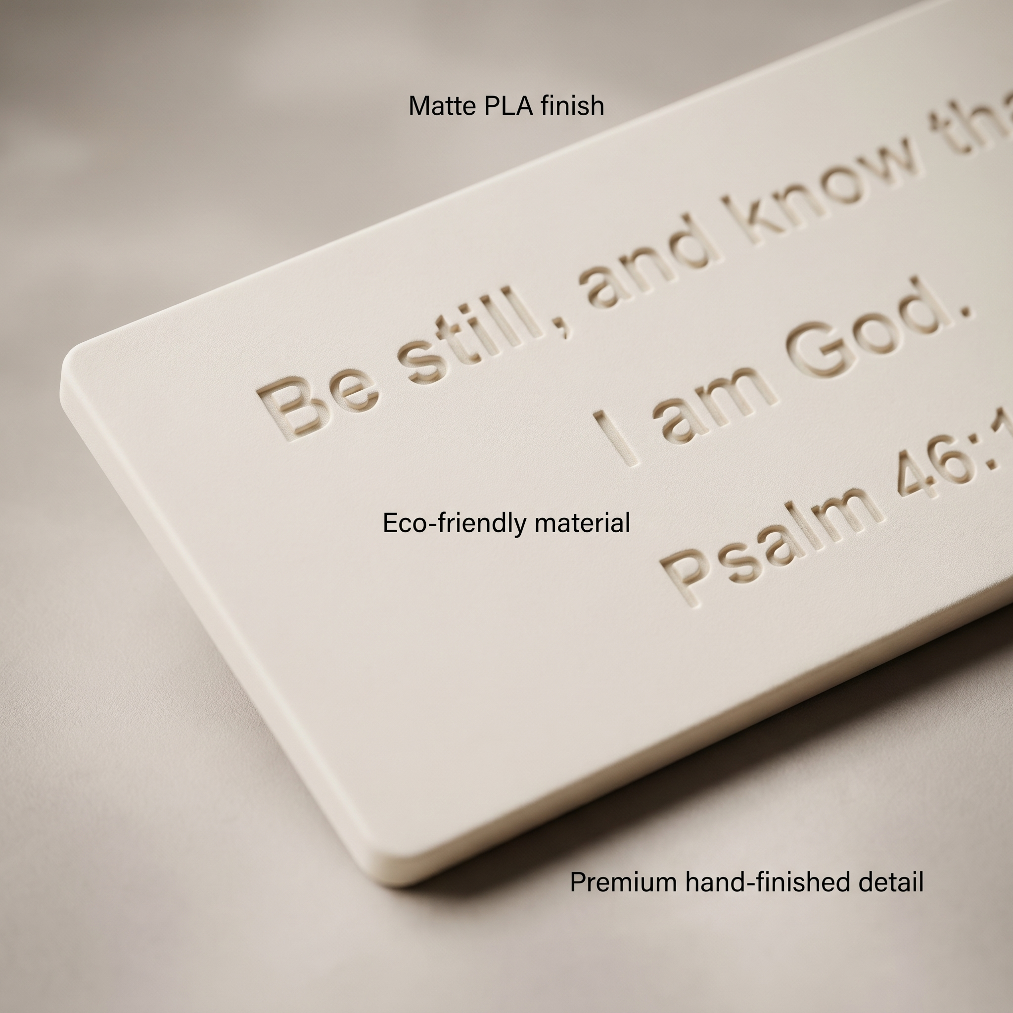 Be Still and Know That I Am God Sign, Psalm 46:10 Scripture Shelf Sign, Christian Faith Gift, Bible Verse Desk Plaque, Religious Home Decor