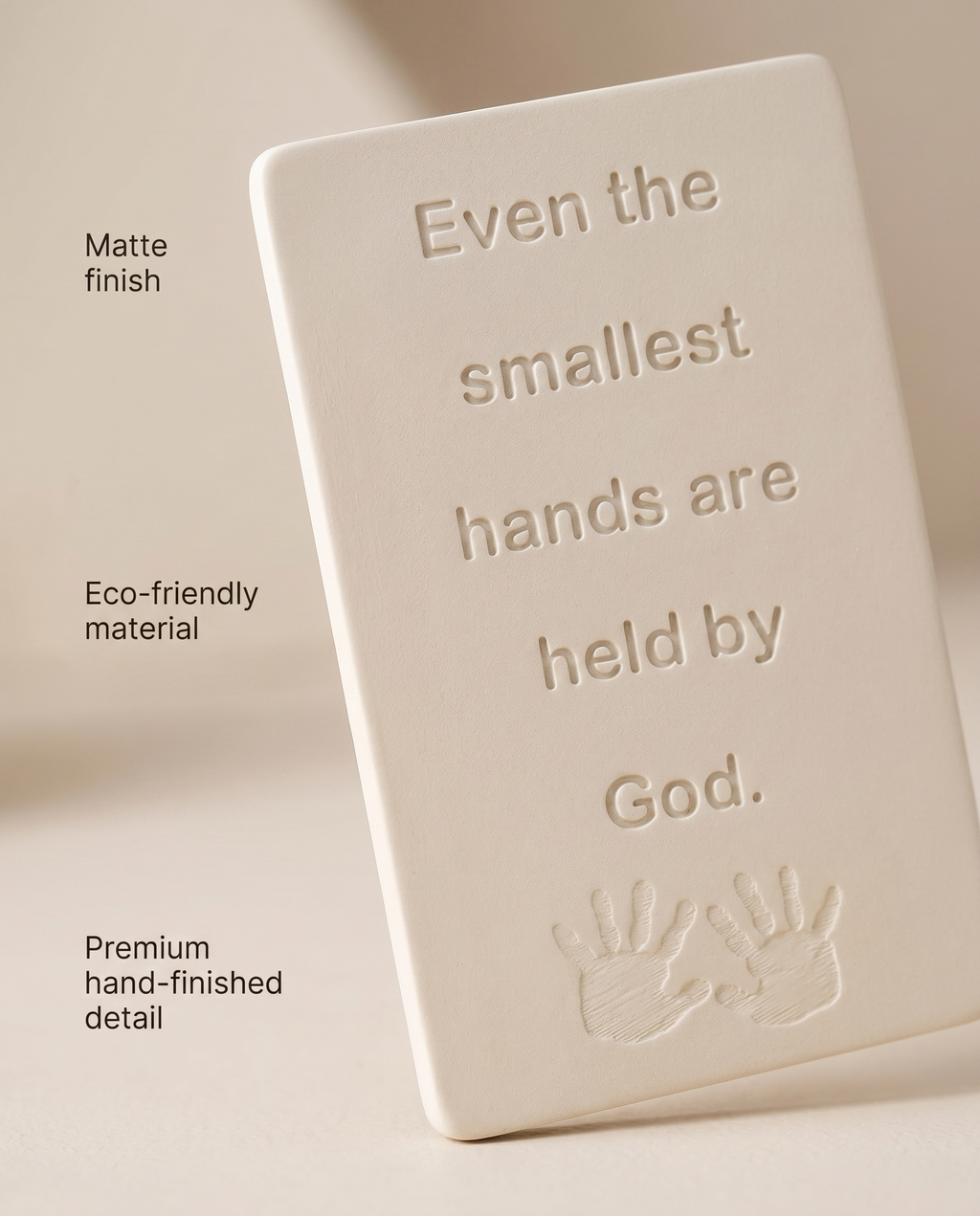 Even the Smallest Hands Are Held by God Sign, Christian Nursery Decor, Baby Shower Gift, Baptism Gift, Scripture Nursery Shelf Sign, Faith Baby Gift
