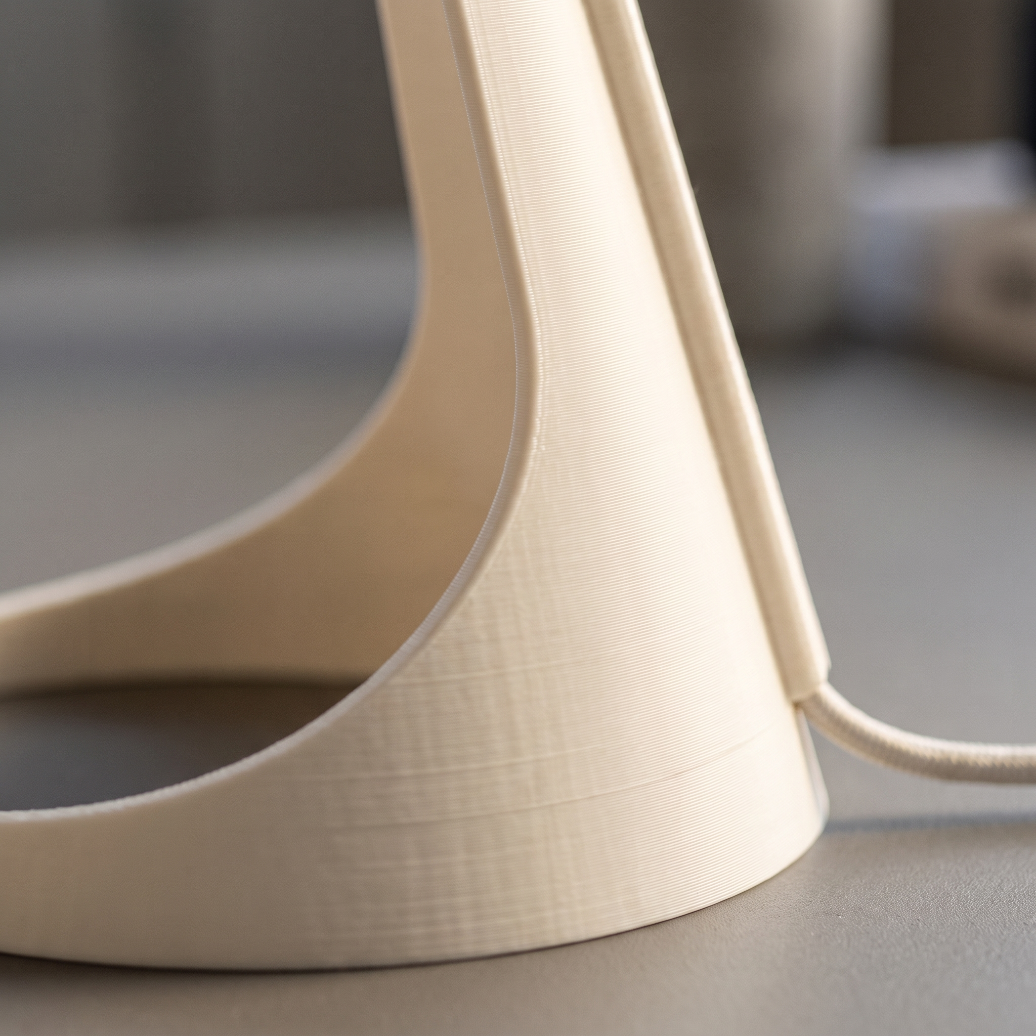 Aurora Table Lamp — Sculptural Curved Bedside Lamp
