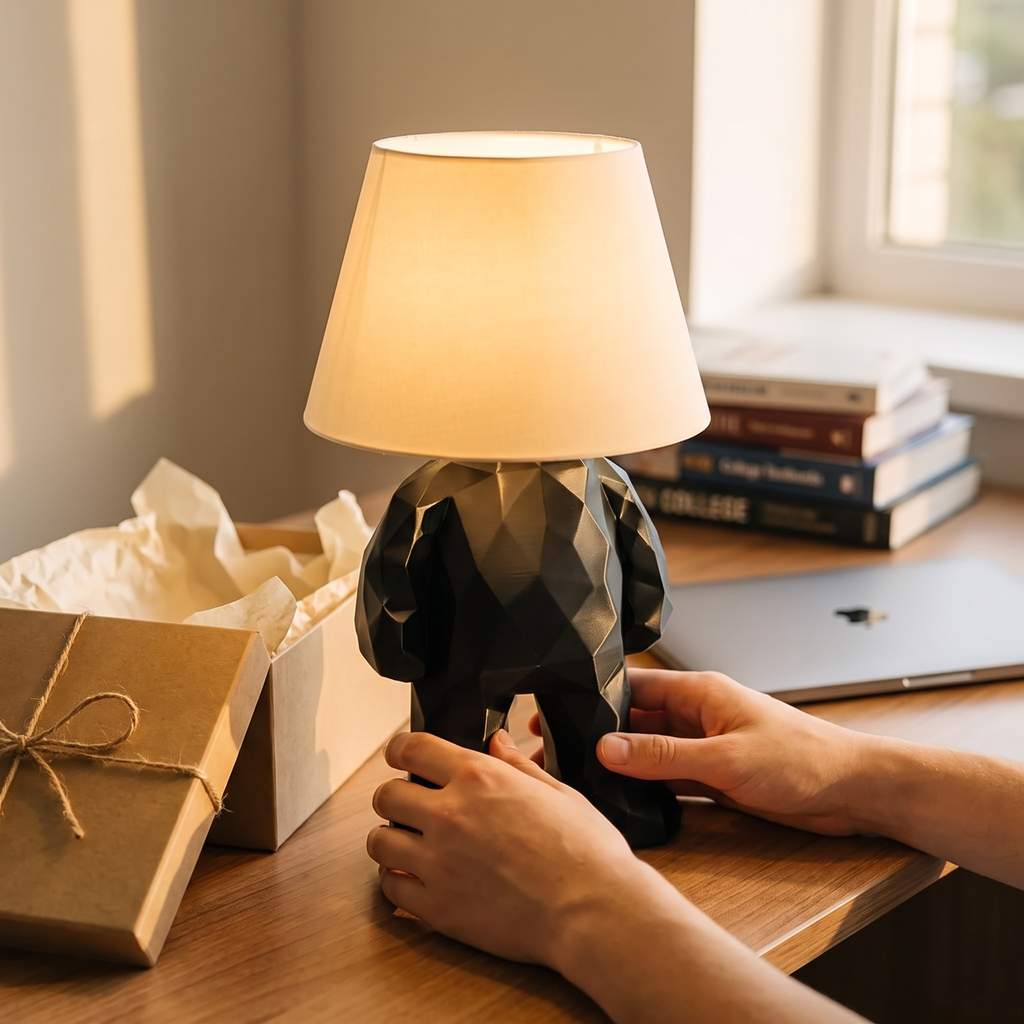 Lamp Guy — Low Poly Character Table Lamp