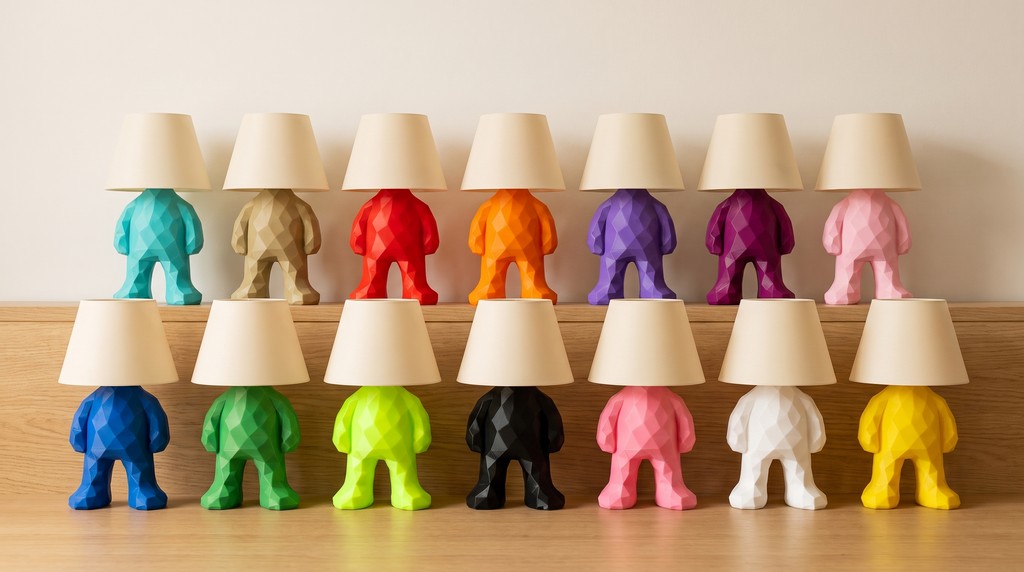 Lamp Guy — Low Poly Character Table Lamp