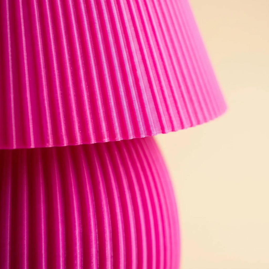 Mushroom Lamp — Ribbed LED Table Lamp with Dimmer